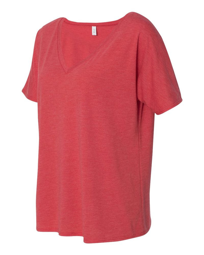 Bella+Canvas 8815 - Ladies' Flowy V-Neck Drop-Sleeve Tee