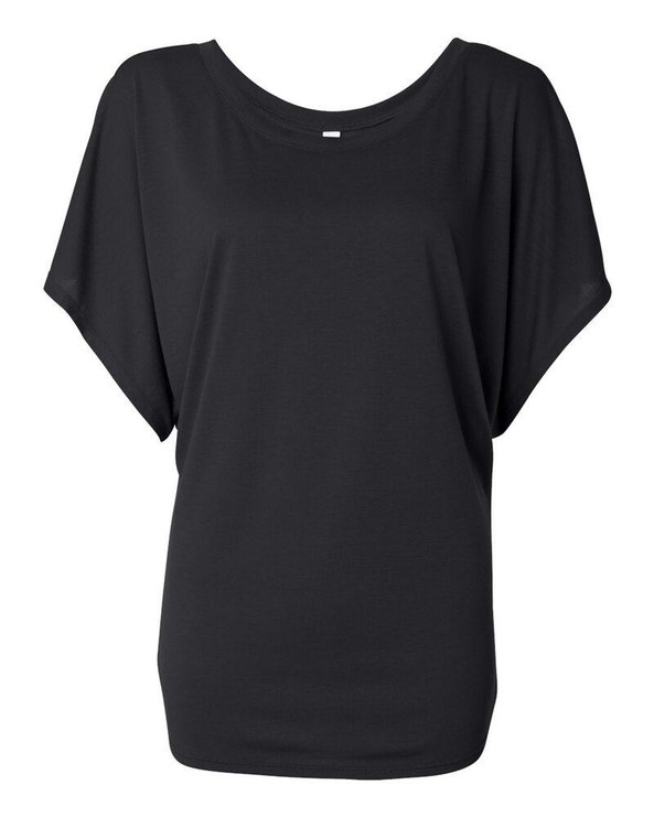Bella+Canvas 8821 - Ladies' Flowy Draped Sleeve Dolman T-Shirt
