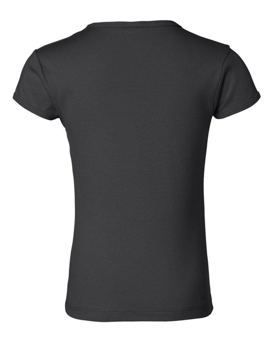 Bella+Canvas 9001 - Girls' Baby Rib Short Sleeve Crewneck T-Shirt