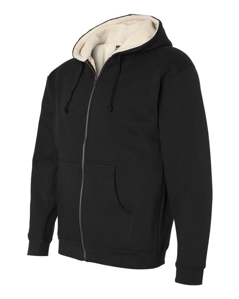 Independent Trading Co. EXP40SHZ - Sudadera con capucha y cremallera completa forrada de sherpa