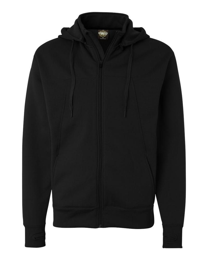 Independent Trading Co. EXP80PTZ - Sudadera con capucha y cremallera completa Poly-Tech