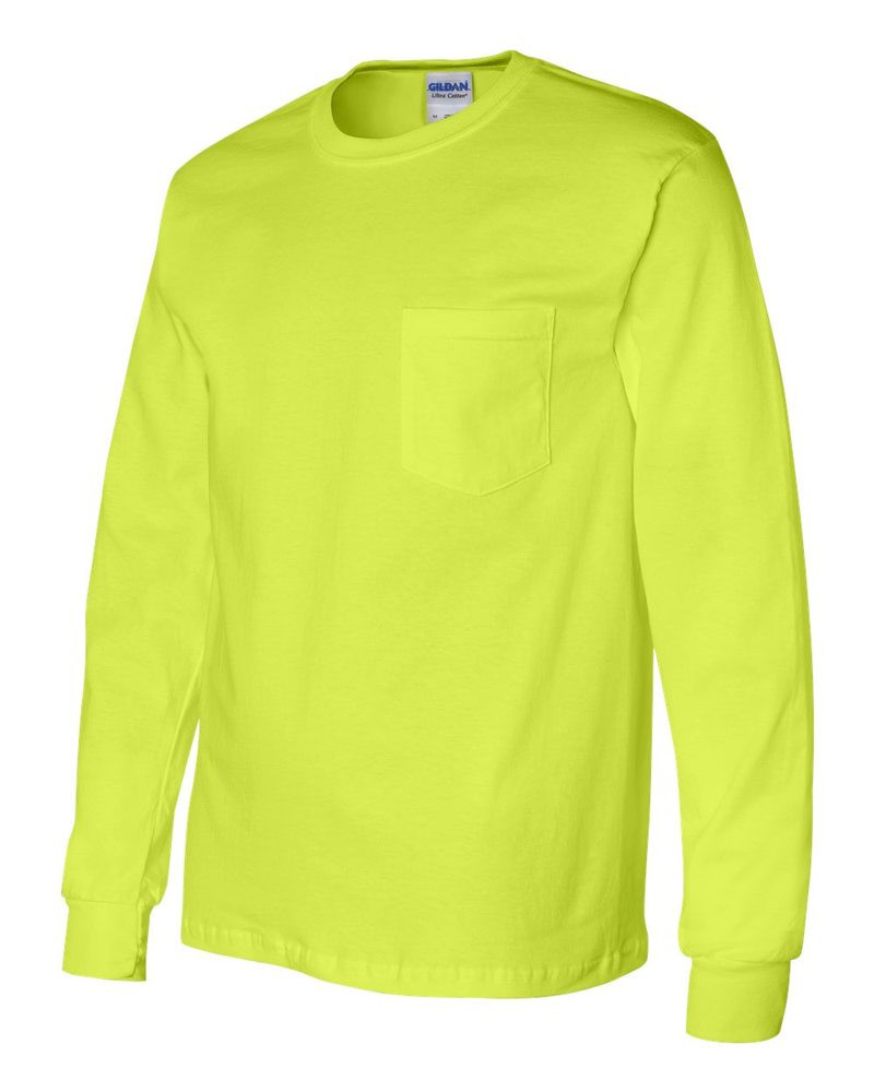 Gildan 2410 - Ultra Cotton™ Long Sleeve T-Shirt with a Pocket