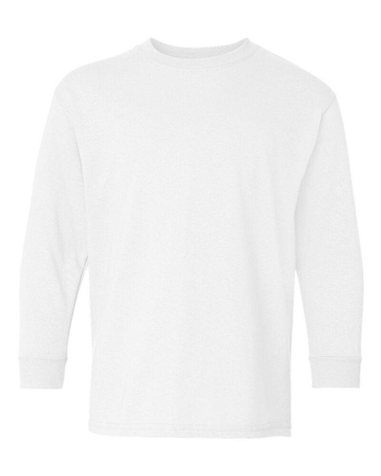 Gildan 5400B - T-shirt à manches longues en coton épais pour jeunes