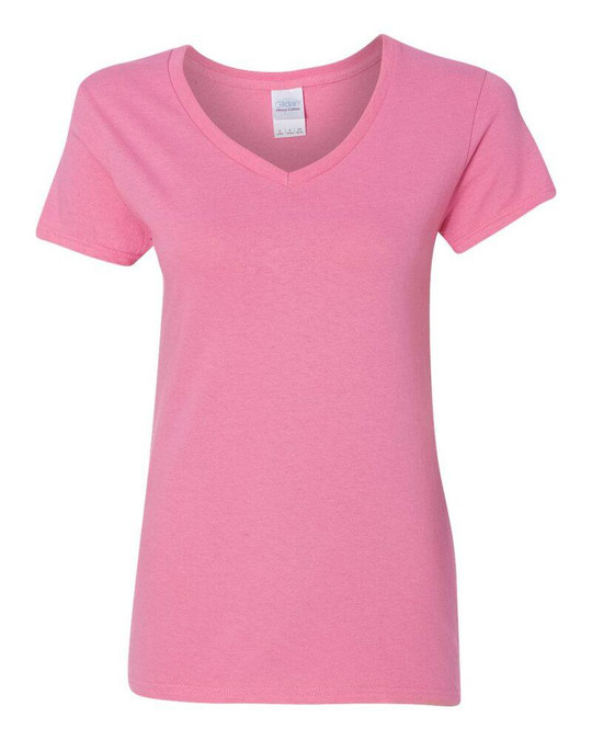 Gildan 5V00L - Ladies' Heavy Cotton V-Neck T-Shirt with Tearaway Label