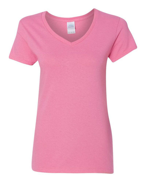 Gildan 5V00L - Ladies' Heavy Cotton V-Neck T-Shirt with Tearaway Label