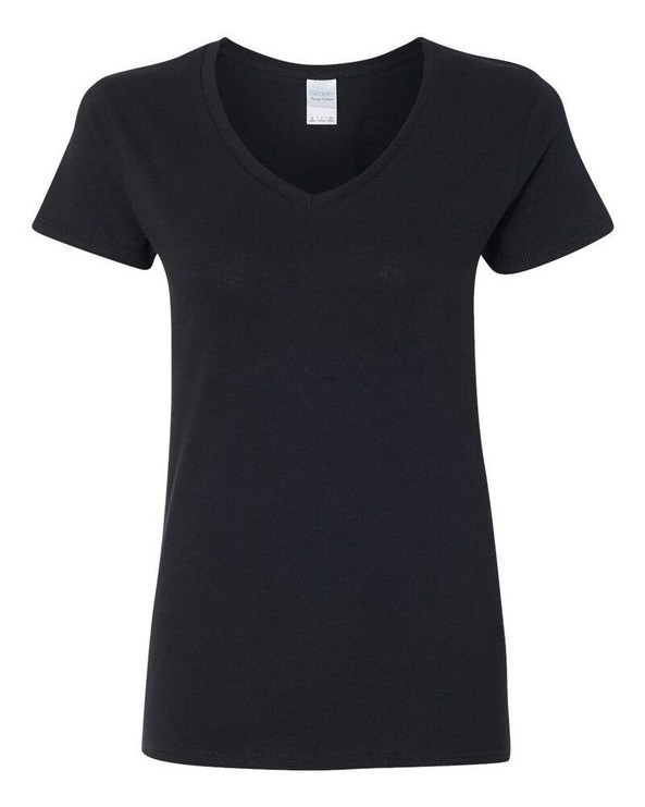 Gildan 5V00L - Ladies' Heavy Cotton V-Neck T-Shirt with Tearaway Label