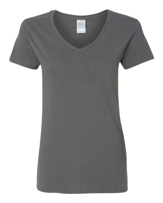 Gildan 5V00L - Ladies' Heavy Cotton V-Neck T-Shirt with Tearaway Label