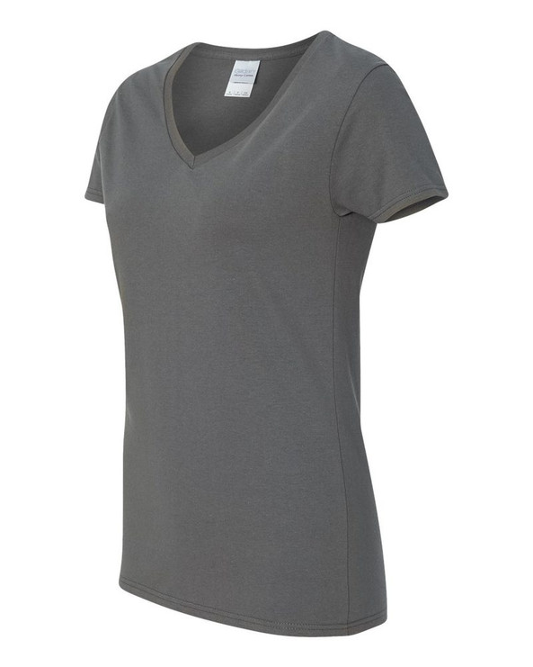 Gildan 5V00L - Ladies' Heavy Cotton V-Neck T-Shirt with Tearaway Label