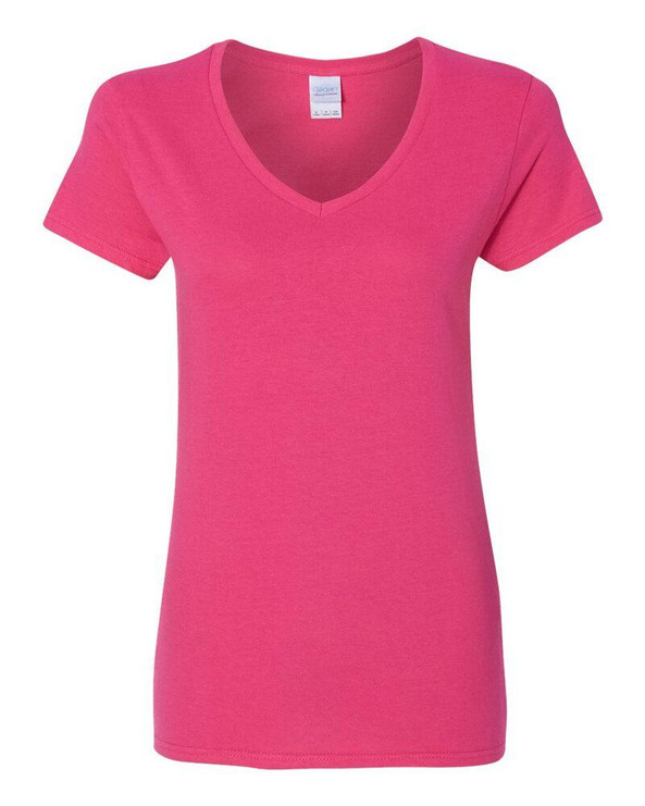 Gildan 5V00L - Ladies' Heavy Cotton V-Neck T-Shirt with Tearaway Label