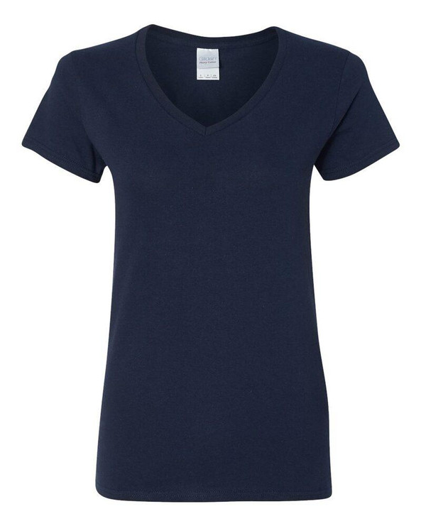 Gildan 5V00L - Ladies' Heavy Cotton V-Neck T-Shirt with Tearaway Label