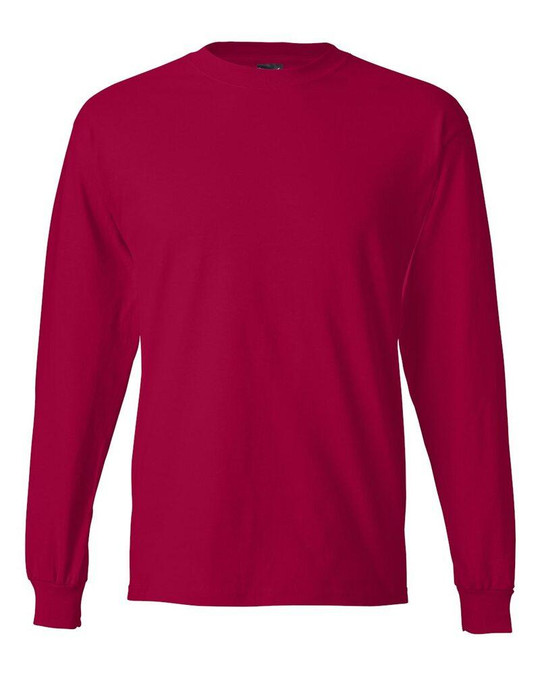 Hanes 5186 - Camiseta de Manga Larga Beefy-T®