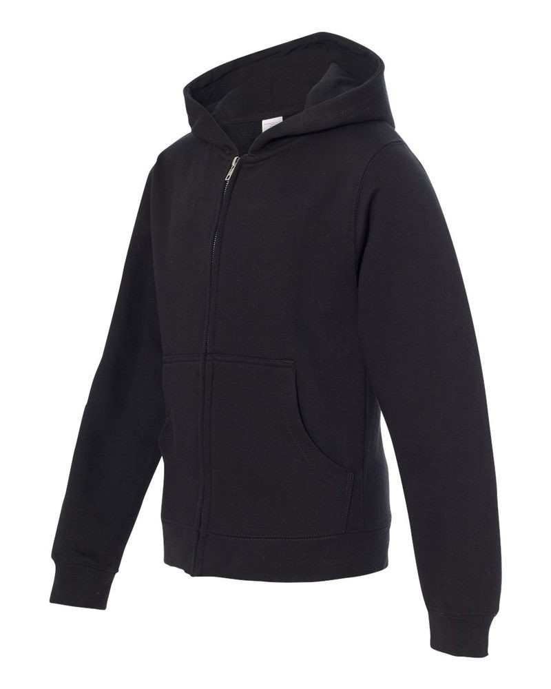 Independent Trading Co. SS4001YZ - Sudadera con capucha y cierre completo de peso medio para jóvenes