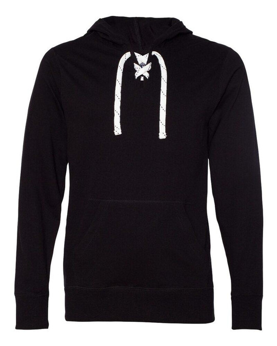 J. America 8231 - Camiseta con capucha y cordones deportivos tipo jersey
