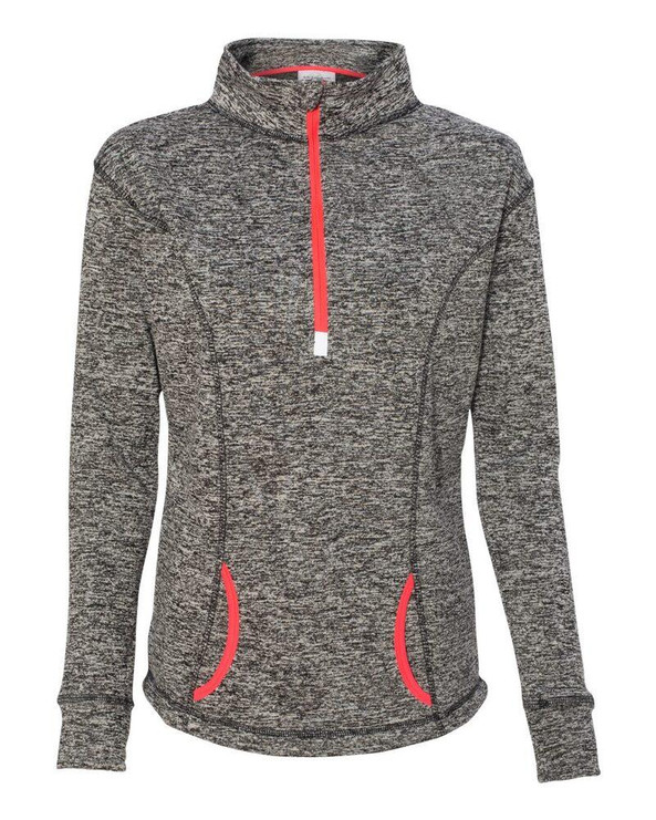 J. America 8617 - Sudadera Polar Cósmica con Cremallera de Cuarto de Longitud