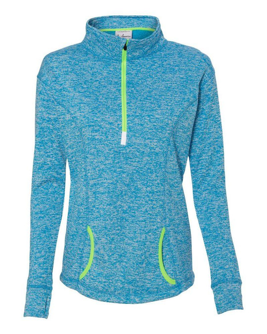 J. America 8617 - Sudadera Polar Cósmica con Cremallera de Cuarto de Longitud