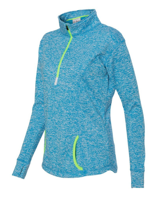 J. America 8617 - Sudadera Polar Cósmica con Cremallera de Cuarto de Longitud