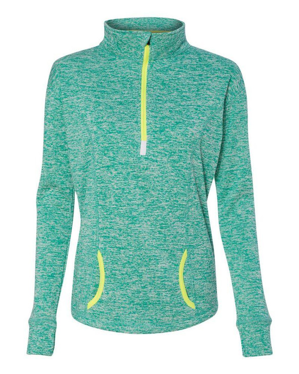 J. America 8617 - Ladies' Cosmic Fleece Quarter Zip Pullover