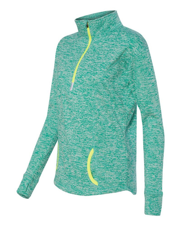 J. America 8617 - Ladies' Cosmic Fleece Quarter Zip Pullover