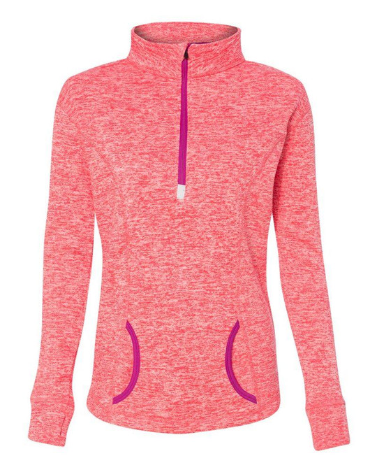 J. America 8617 - Sudadera Polar Cósmica con Cremallera de Cuarto de Longitud