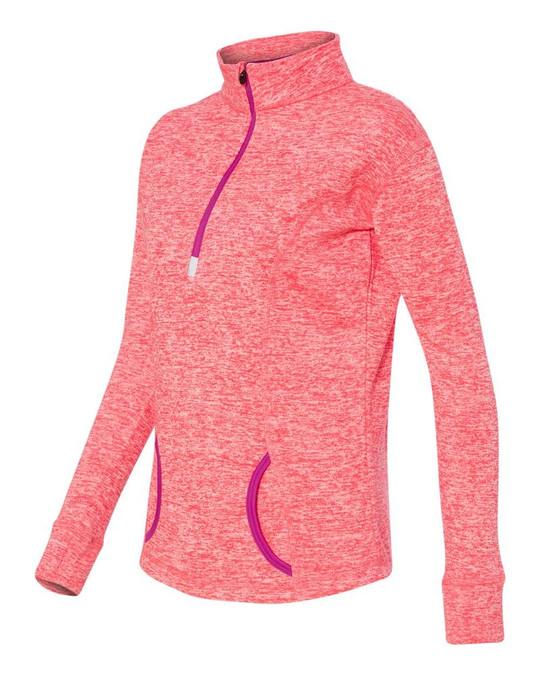 J. America 8617 - Sudadera Polar Cósmica con Cremallera de Cuarto de Longitud