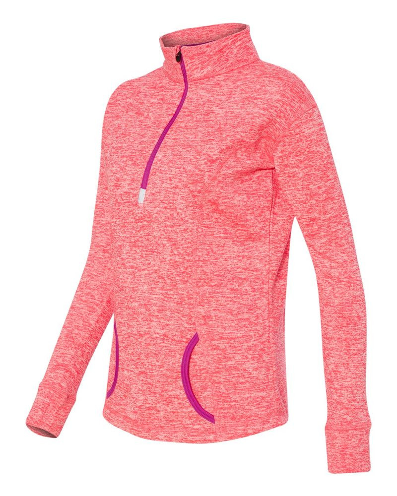 J. America 8617 - Ladies' Cosmic Fleece Quarter Zip Pullover