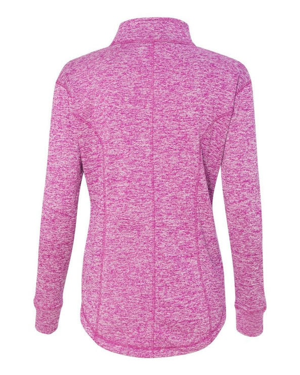 J. America 8617 - Ladies' Cosmic Fleece Quarter Zip Pullover