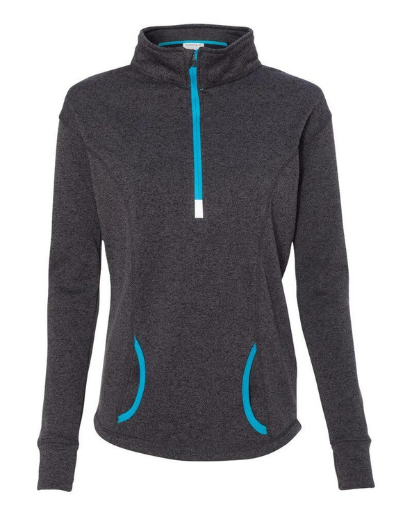 J. America 8617 - Ladies' Cosmic Fleece Quarter Zip Pullover