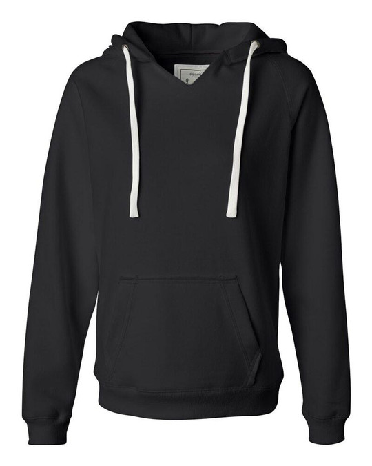 J. America 8836 - Sudadera con capucha y cuello en V de gamuza