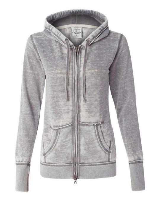 J. America 8913 - Sudadera con capucha y cremallera completa Zen Fleece