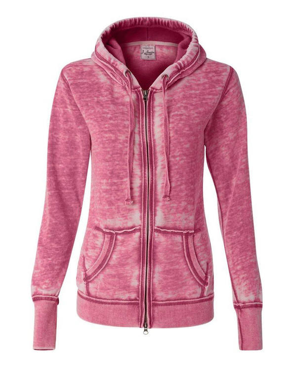 J. America 8913 - Ladies' Zen Fleece Full-Zip Hooded Sweatshirt