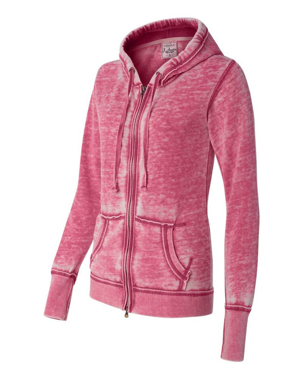 J. America 8913 - Ladies' Zen Fleece Full-Zip Hooded Sweatshirt