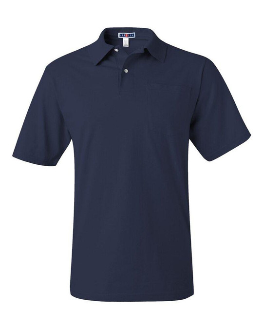 Jerzees 436MPR - Camiseta Deportiva SpotShield™ 50/50 con Bolsillo