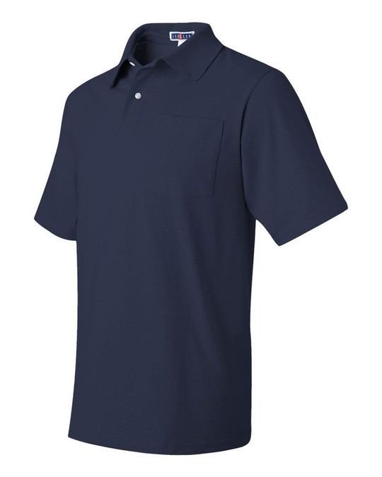 Jerzees 436MPR - Camiseta Deportiva SpotShield™ 50/50 con Bolsillo