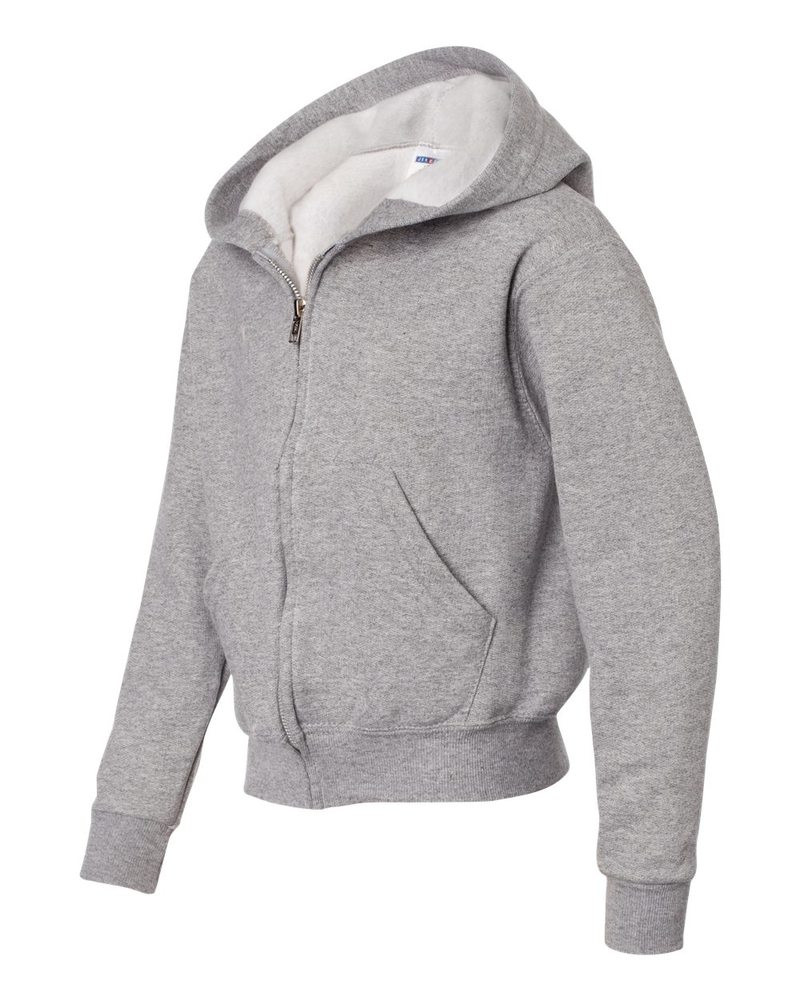 Jerzees 993BR - Sudadera con capucha y cierre completo para jóvenes NuBlend®