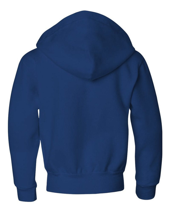 Jerzees 993BR - Sudadera con capucha y cierre completo para jóvenes NuBlend®