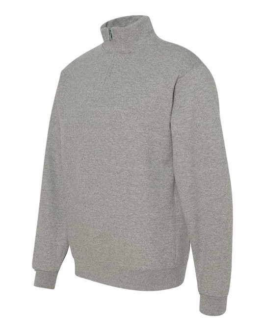 Jerzees 995MR - Nublend® Sweatshirt à col officier zippé un quart
