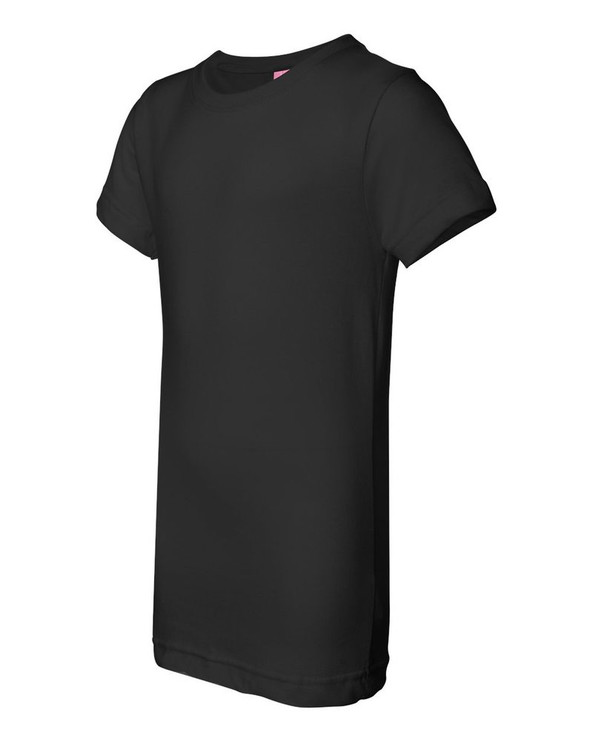 LAT 2616 - Girls' Fine Jersey Longer Length T-Shirt