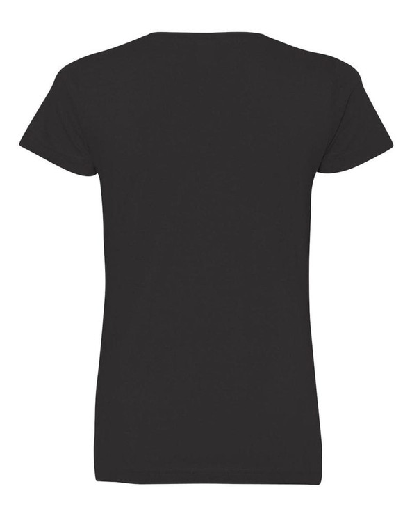 LAT 3507 - Remera fina de jersey con cuello en V