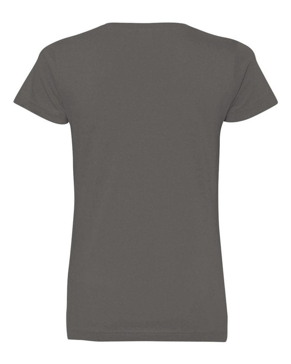LAT 3507 - Ladies' Fine Jersey V-NeckT-Shirt