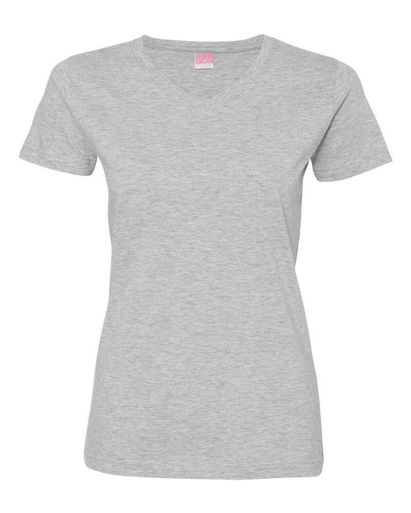 LAT 3507 - Ladies' Fine Jersey V-NeckT-Shirt