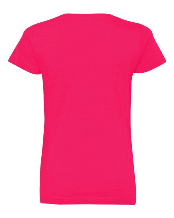LAT 3507 - Remera fina de jersey con cuello en V