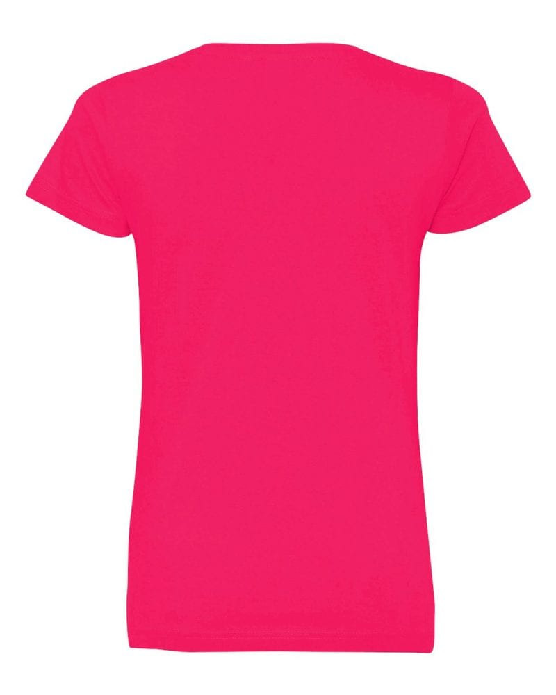 LAT 3507 - Remera fina de jersey con cuello en V