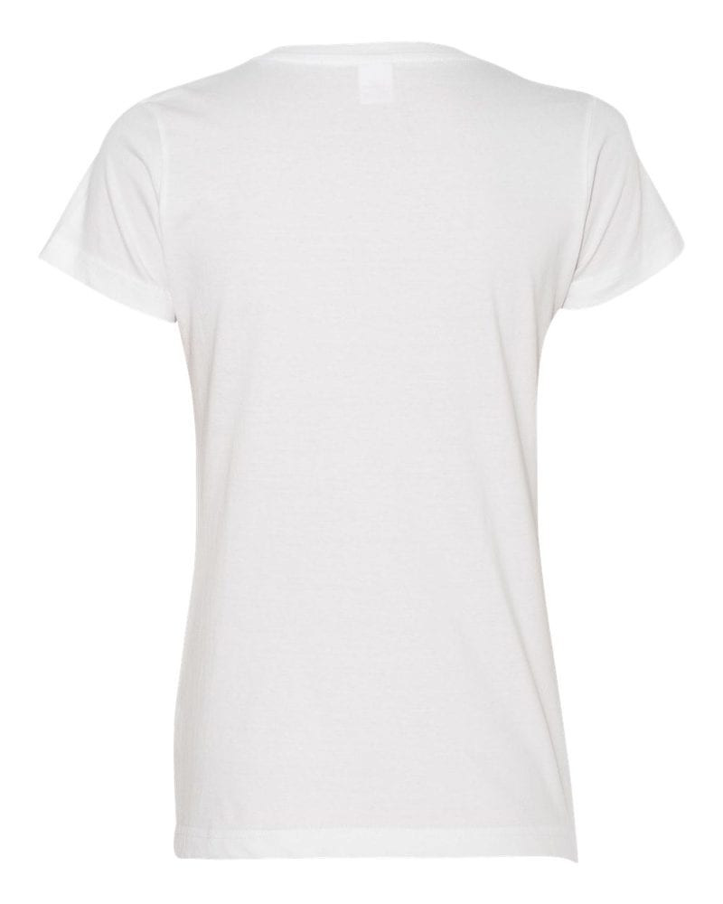 LAT 3507 - Remera fina de jersey con cuello en V