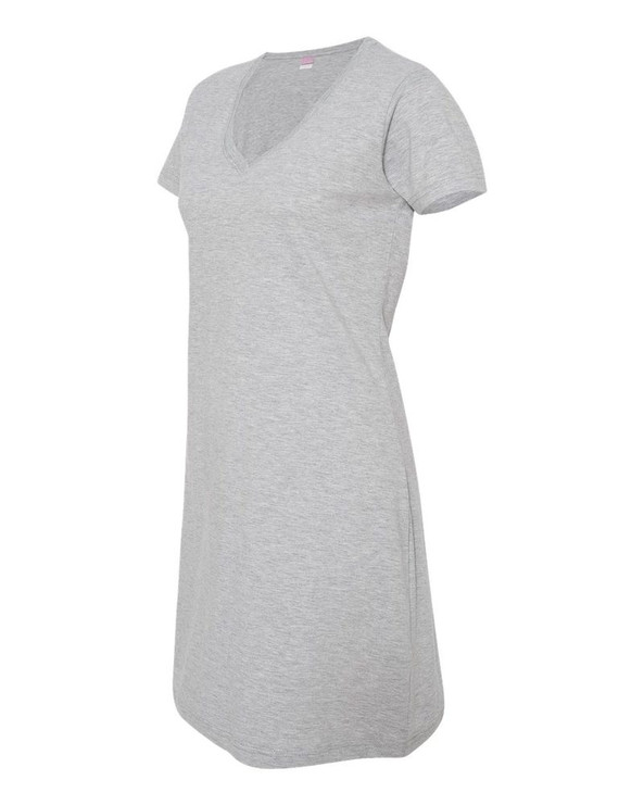 LAT 3522 - Ladies' Fine Jersey V-Neck Coverup