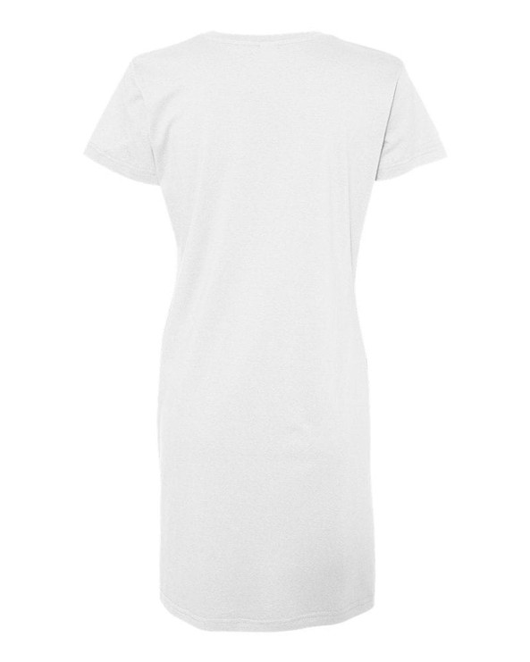 LAT 3522 - Ladies' Fine Jersey V-Neck Coverup