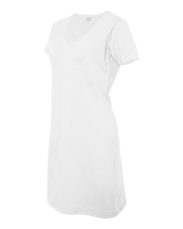 LAT 3522 - Ladies' Fine Jersey V-Neck Coverup