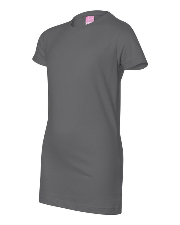 LAT 3616 - Junior Fit Fine Jersey Longer Length T-Shirt