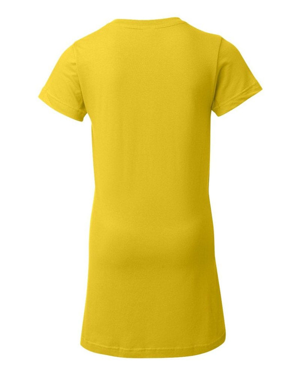 LAT 3616 - Junior Fit Fine Jersey Longer Length T-Shirt