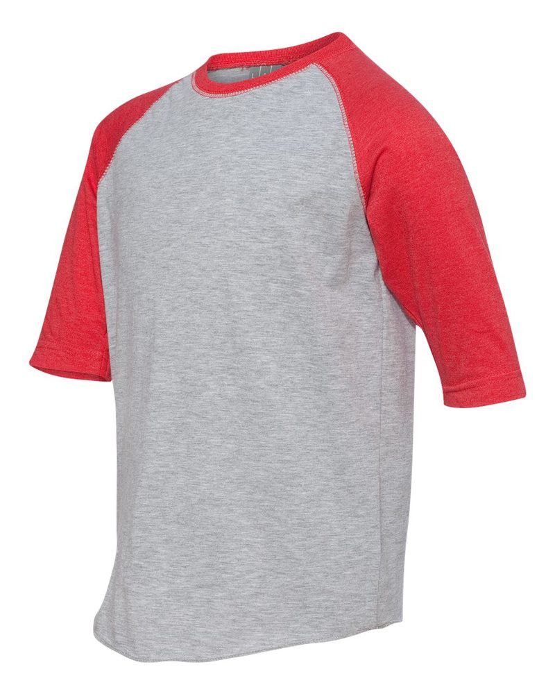 LAT 6130 - Camiseta de Béisbol de Manga Tres Cuartos de Jersey Fino Vintage para Jóvenes