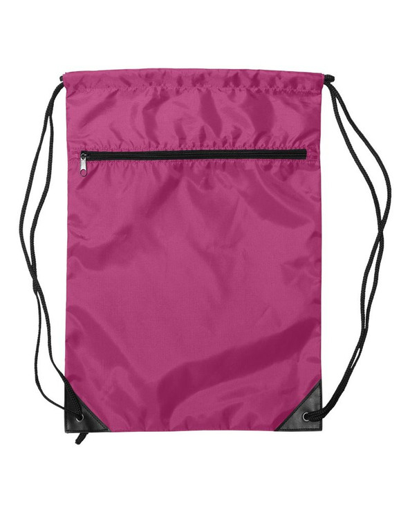 Liberty Bags 8888 - Denier Nylon Zippered Drawstring Backpack